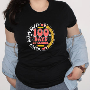 Happy 100 Days of School I Teacher T-shirt Tri-Blend Shirt
