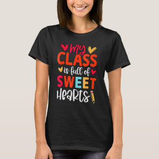 Happy 100 Days Of School Kindergarten Teacher Girl T-Shirt