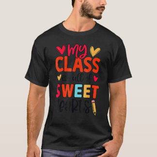 Happy 100 Days Of School Kindergarten Teacher Girl T-Shirt