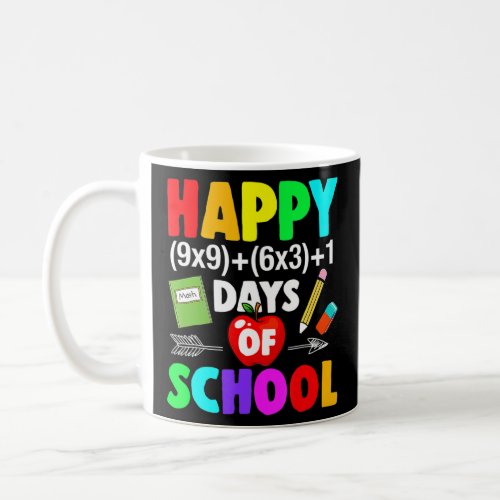 Happy 100 Days Of School Math Formula 100 Days Of  Coffee Mug