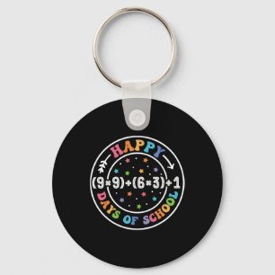 Happy 100 Days Of School Math Formula 100th Day Te Keychain