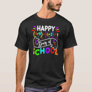 Happy 100 Days Of School Math Formula 100th Day Te T-Shirt