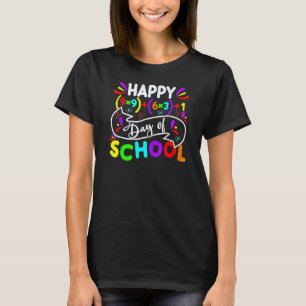 Happy 100 Days Of School Math Formula 100th Day Te T-Shirt