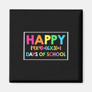 Happy 100 Days Of School Math Fun Tee For Math Lov Magnet