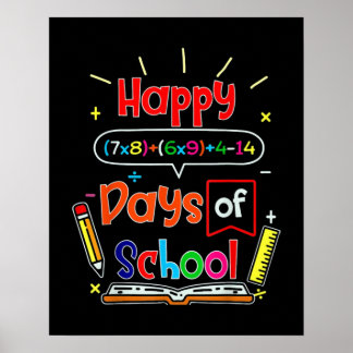 Happy 100 Days of School Poster