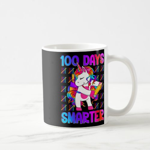 Happy 100 Days Of School Smarter Brighter Tie Dye  Coffee Mug