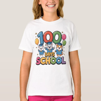 Happy 100 Days of School T-Shirt | Cute School Cel