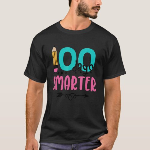 Happy 100 Days Of School Teacher Life  Kids Smarte T_Shirt