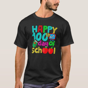Happy 100 Days Of School Teacher Student Kids 1 T-Shirt