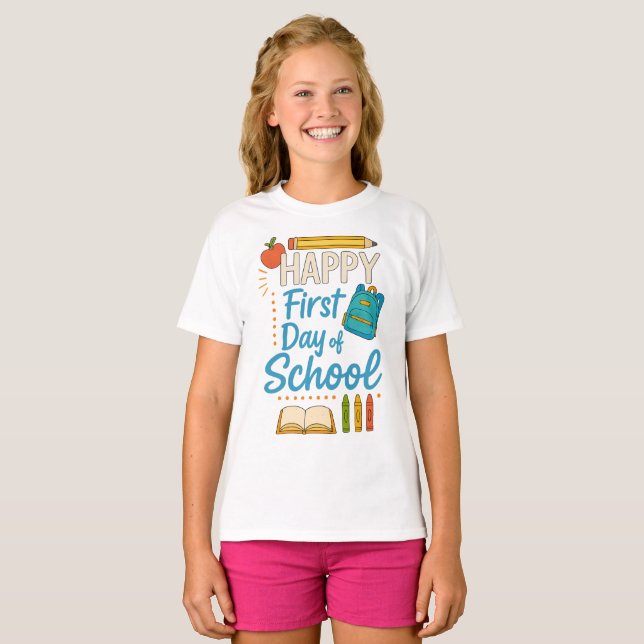 Happy 100 Days of School Tee (Front Full)