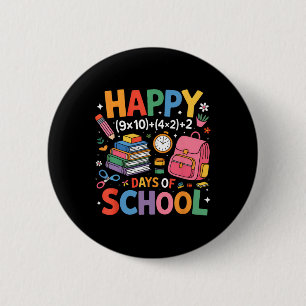 Happy 100 Days School Math Equation 100th Day Of S Button
