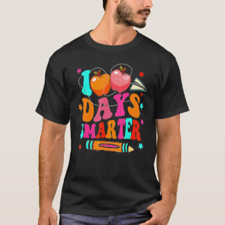 Happy 100 Days Smarter Retro 100th Day Of School T T-Shirt