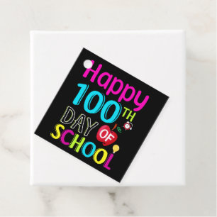 Happy-100-th-day-of-school Favor Tags