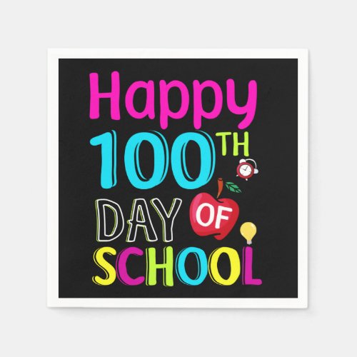 Happy_100_th_day_of_school Napkins