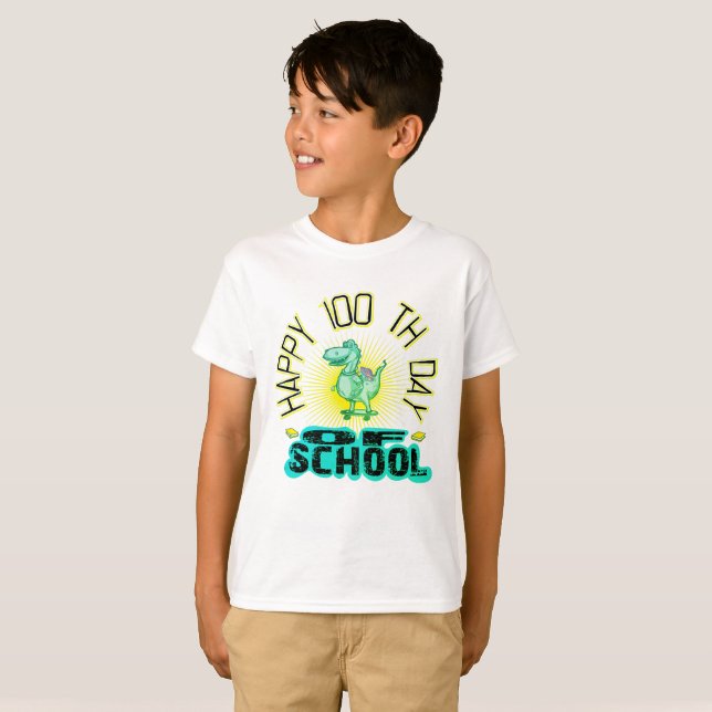 happy 100 th day of school  T-Shirt (Front Full)