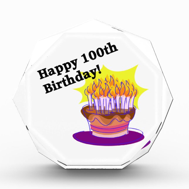 Happy 100th Birthday Award (Front)