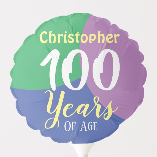 Happy 100th Birthday Balloon (Front)