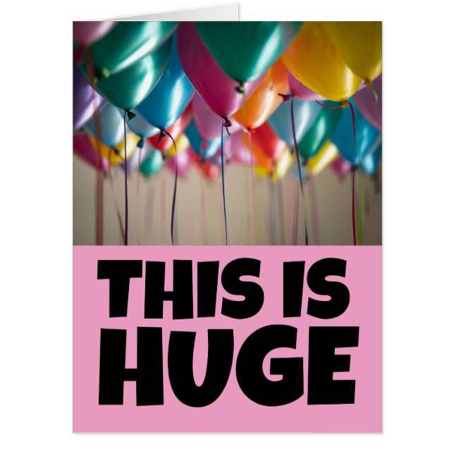 HAPPY 100TH BIRTHDAY GIANT HUGE GREETING CARD (Front)