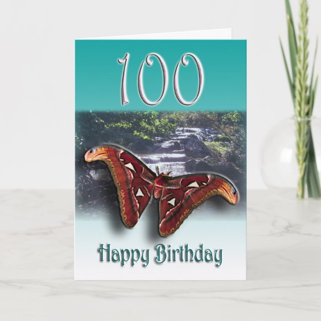 Happy 100th Birthday Greeting Card (Front)
