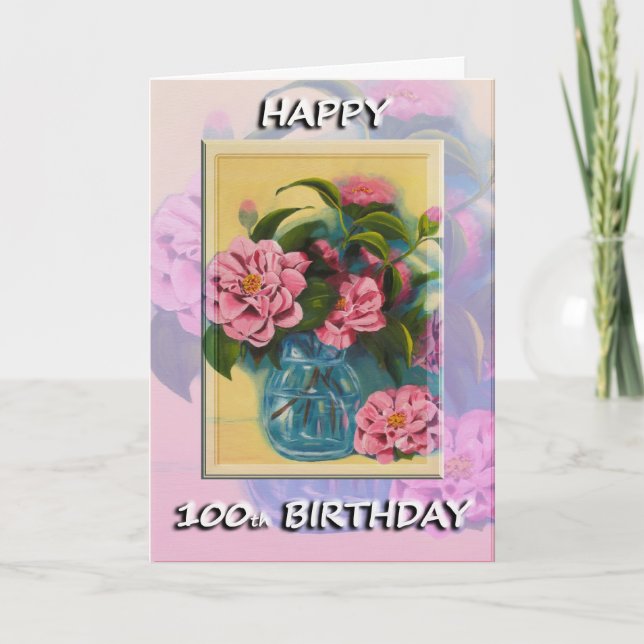 Happy 100th Birthday Greeting Card (Front)