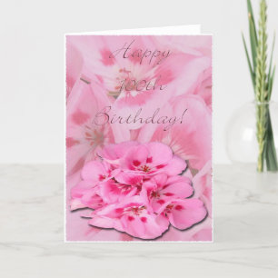 Happy 100th Birthday/hydrangeas Card