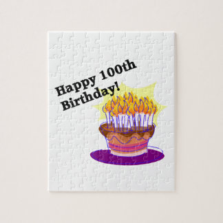 Happy 100th Birthday Jigsaw Puzzle
