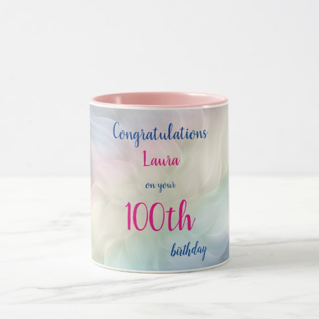 Happy 100th Birthday Mug (Center)
