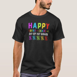 Happy 100th Day Of 1st Grade Math Formula Teacher T-Shirt