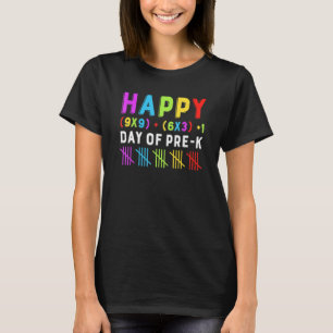 Happy 100th Day Of Pre K Math Formula Teacher Boys T-Shirt
