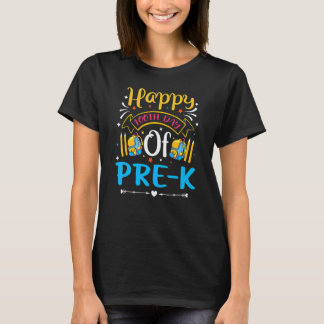 Happy 100th Day Of Pre K Teacher 100 Days School 2 T-Shirt