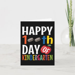 Happy 100th Day Of Pre Kindergarten School Teache Card