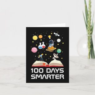 Happy 100th Day Of School 100 Days Smarter Space L Card