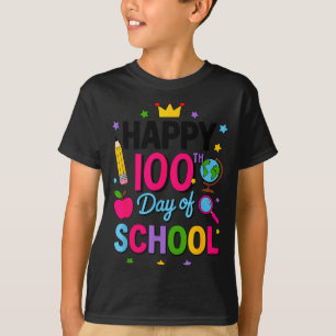 Happy 100th Day Of School 100 Days Smarter Teacher T-Shirt