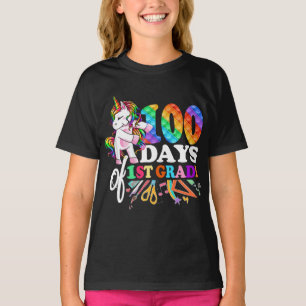 Happy 100th day Of School 1st grade Teacher Pop It T-Shirt