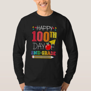 Happy 100th Day Of School 2nd Grade Teacher  100 D T-Shirt