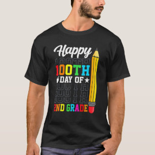 Happy 100th Day of School 2nd Grade Teachers Girl T-Shirt