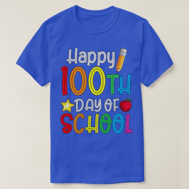Happy 100th Day Of School 42 T-Shirt (Design Front)