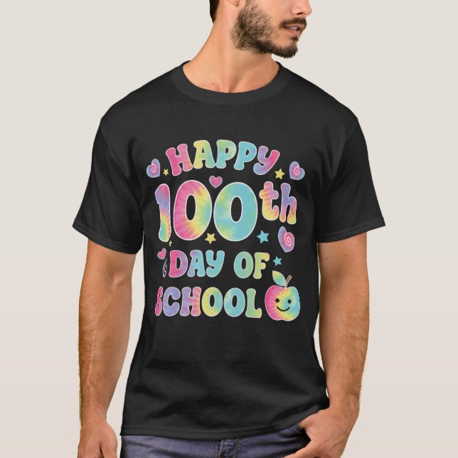 Happy 100th Day Of School Celebration Cute  T-Shirt (Front)