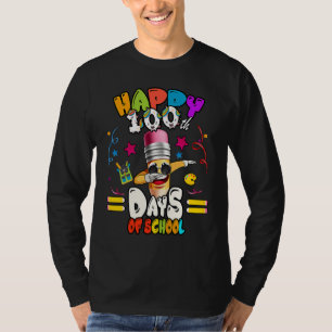 Happy 100th Day of School dabbing Pencil T-Shirt