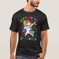 Happy 100th Day Of School Dabbing Unicorn 100 Days