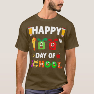 Happy 100th Day of School For Kids Teacher Student T-Shirt