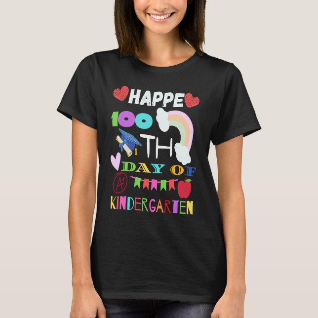 Happy 100th Day of School  for Teacher or Child T-Shirt (Front)