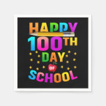Happy 100th Day of School For Teachers &amp; Students Napkins