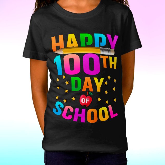 Happy 100th Day of School For Teachers & Students T-Shirt (Creator Uploaded)