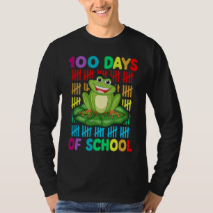 Happy 100th Day Of School Frog  Teacher Student Ki T-Shirt