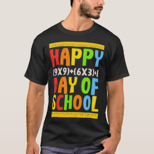 Happy 100th Day Of School Funny Math Formula Teach T-Shirt
