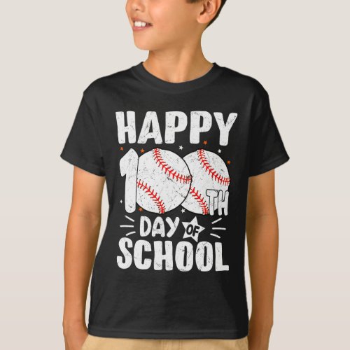 Happy 100th Day Of School Kids Teacher  T_Shirt