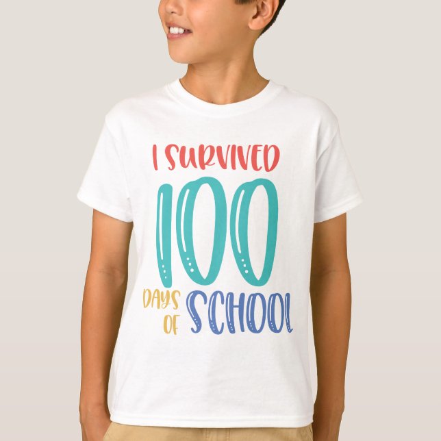 happy 100th day of school kids tshirts (Front)