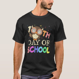 Happy 100Th Day Of School Owl Lovers 100 Days Kids T-Shirt