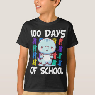 Happy 100th Day of School Rainbow Dino for Smarter T-Shirt